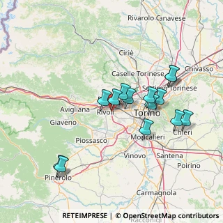 Mappa Via Omegna, 10098 Rivoli TO, Italia (13.90071)
