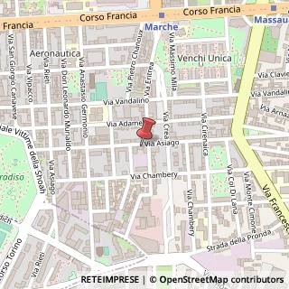 Mappa Via Asiago, 35, 10142 Torino, Torino (Piemonte)