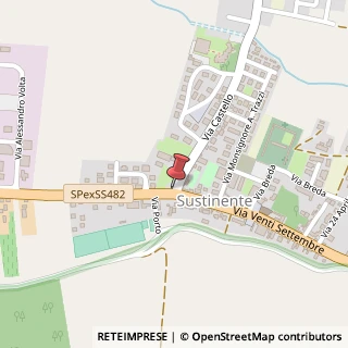 Mappa Via Guglielmo Marconi, 268, 46030 Sustinente, Mantova (Lombardia)
