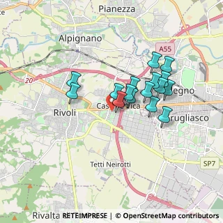 Mappa Piazza Repubblica, 10098 Rivoli TO, Italia (1.415)