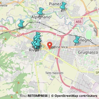 Mappa Via L. Berton, 10098 Rivoli TO, Italia (1.79538)