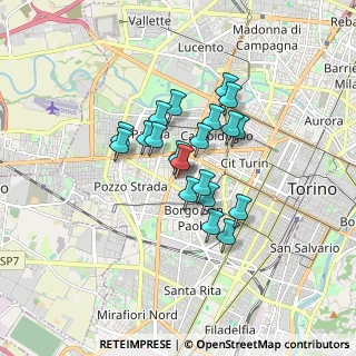 Mappa Via Fréjus, 10100 Torino TO, Italia (1.2305)