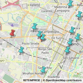 Mappa Via Fréjus, 10100 Torino TO, Italia (2.71667)