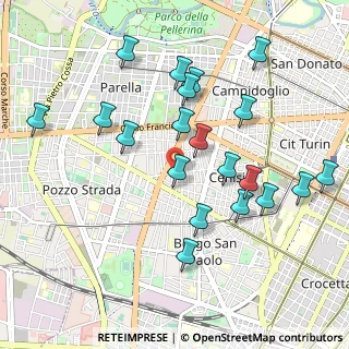 Mappa Via Fréjus, 10100 Torino TO, Italia (1.022)