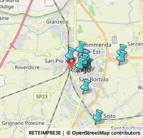 Mappa Circonvallazione Ovest, 45100 Rovigo RO, Italia (1.17769)