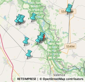 Mappa 15040 Bozzole AL, Italia (4.09583)