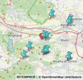 Mappa Via Buttigliera Alta, 10090 Rosta TO, Italia (3.8475)