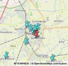 Mappa Piazza Umberto Merlin, 45100 Rovigo RO, Italia (1.25364)