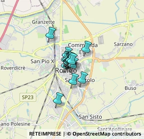Mappa Piazza Umberto Merlin, 45100 Rovigo RO, Italia (0.609)