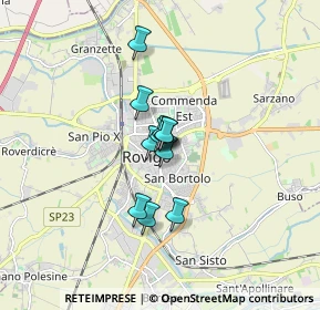 Mappa Piazza Umberto Merlin, 45100 Rovigo RO, Italia (0.93273)