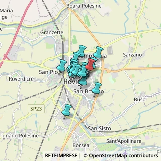 Mappa Piazza Umberto Merlin, 45100 Rovigo RO, Italia (0.6735)