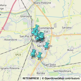 Mappa Piazza Umberto Merlin, 45100 Rovigo RO, Italia (0.87615)