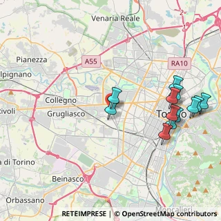 Mappa Via Luca della Robbia, 10141 Torino TO, Italia (4.54583)