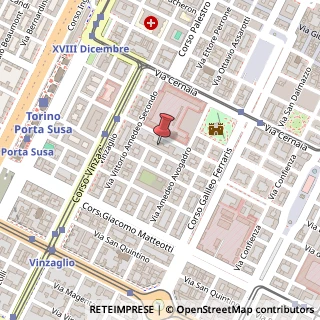 Mappa Via Raimondo Montecuccoli, 12, 10121 Torino, Torino (Piemonte)