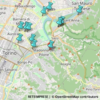 Mappa Fermata 2899 - MARCO AURELIO, 10132 Torino TO, Italia (2.39714)