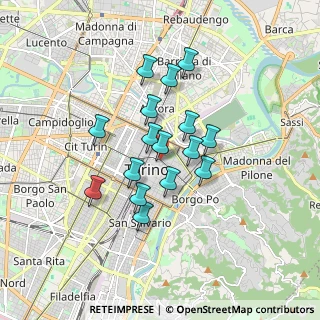 Mappa P.za Castello, 10124 Torino TO, Italia (1.34875)
