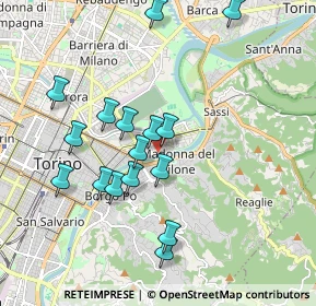 Mappa Via Curino, 10153 Torino TO, Italia (1.82063)