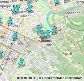 Mappa Via Curino, 10153 Torino TO, Italia (3.145)