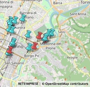 Mappa Via Curino, 10153 Torino TO, Italia (2.2725)