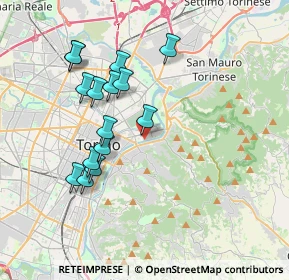 Mappa Via Curino, 10153 Torino TO, Italia (3.57867)