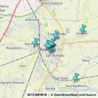 Mappa Via X Luglio, 45100 Rovigo RO, Italia (1.35273)