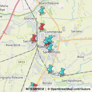 Mappa Via X Luglio, 45100 Rovigo RO, Italia (2.36364)