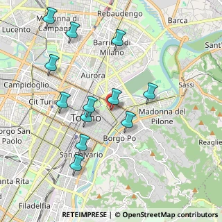 Mappa Via degli Artisti, 10123 Torino TO, Italia (2.00167)