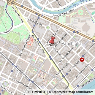 Mappa Via degli Artisti, 10, 10123 Torino, Torino (Piemonte)