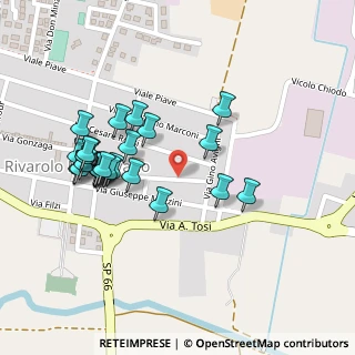 Mappa Via Merisio Professor Don Luigi, 46017 Rivarolo Mantovano MN, Italia (0.24231)
