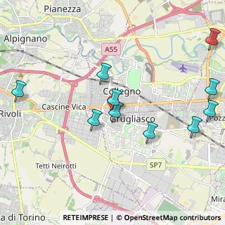 Mappa Via Sauro Nazario, 10093 Collegno TO, Italia (2.55273)