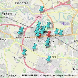 Mappa Via Sauro Nazario, 10093 Collegno TO, Italia (1.427)