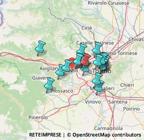 Mappa Piazza Martiri della Libertà, 10098 Rivoli TO, Italia (9.491)