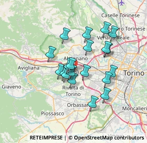 Mappa Piazza Martiri della Libertà, 10098 Rivoli TO, Italia (5.589)