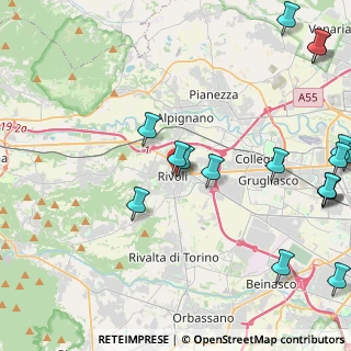 Mappa Corso Francia, 10098 Rivalta di Torino TO, Italia (6.14833)