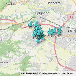 Mappa Piazza Martiri della Libertà, 10098 Rivoli TO, Italia (0.86579)