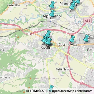 Mappa Piazza Martiri della Libertà, 10098 Rivoli TO, Italia (2.026)