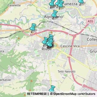 Mappa Piazza Martiri della Libertà, 10098 Rivoli TO, Italia (2.00529)