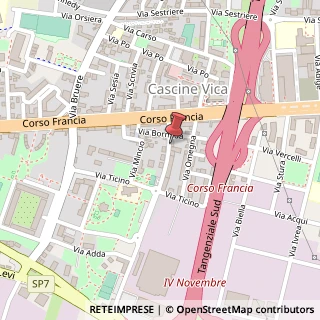 Mappa Corso IV Novembre, 7, 10098 Rivoli, Torino (Piemonte)