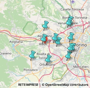 Mappa 7, 10098 Rivoli TO, Italia (6.95167)