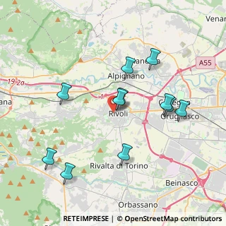 Mappa Piazza C. Bollani, 10098 Rivoli TO, Italia (3.81818)