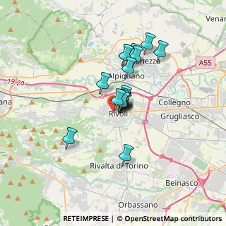 Mappa Piazza C. Bollani, 10098 Rivoli TO, Italia (2.32444)
