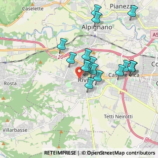 Mappa Piazza Bollani, 10098 Rivoli TO, Italia (1.72938)
