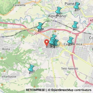 Mappa Piazza Bollani, 10098 Rivoli TO, Italia (1.84545)