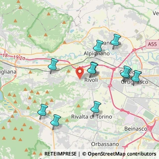 Mappa Via Reano, 10098 Rivoli TO, Italia (4.14)