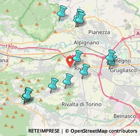 Mappa Via Reano, 10098 Rivoli TO, Italia (4.28308)