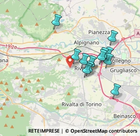 Mappa Via Reano, 10098 Rivoli TO, Italia (3.12231)