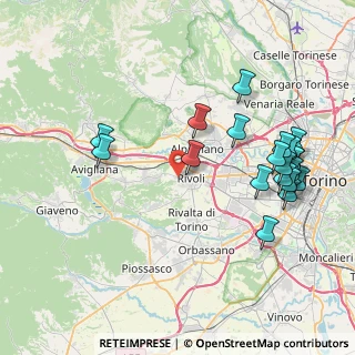 Mappa Via Reano, 10098 Rivoli TO, Italia (8.9905)