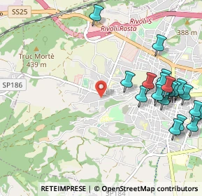 Mappa Via Reano, 10098 Rivoli TO, Italia (1.3065)