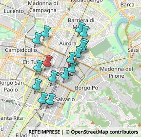 Mappa Via Virginio Giovanni, 10124 Torino TO, Italia (1.50938)