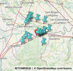 Mappa Autostrada dei Vini, 27041 Barbianello PV, Italia (8.6265)
